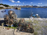 Lobster Pots at Roundstone Harbour, Connemara, County Galway, Connacht, Republic of Ireland, Europe Photographic Print by David Wogan