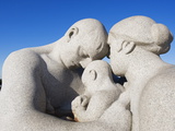 Parent and Child, Stone Sculpture By Emanuel Vigeland, Vigeland Park, Oslo, Norway, Scandinavia Photographic Print by Christian Kober