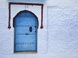 Blue Doorway, Chefchaouen, Morocco, North Africa, Africa Photographic Print by Guy Edwardes