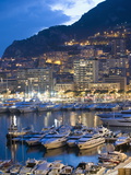 Harbour in the Port of Monaco, Principality of Monaco, Cote D'Azur, Mediterranean, Europe Photographic Print by Christian Kober