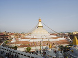 Boudha Stupa (Chorten Chempo), Boudhanath, Kathmandu, Nepal, Asia Photographic Print by Christian Kober