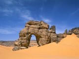 Afzgar Arch, Akakus, Sahara Desert, Fezzan, Libya, North Africa, Africa Photographic Print by Sergio Pitamitz