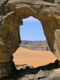 Afzgar Arch, Akakus, Sahara Desert, Fezzan, Libya, North Africa, Africa Photographic Print by Sergio Pitamitz