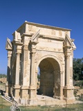 Severan Arch (Settimio Severo Arch), Leptis Magna, UNESCO World Heritage Site, Tripolitania, Libya Photographic Print by Sergio Pitamitz