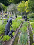 Pioneer Gardener Statue in Brigham Young Historic Park, Salt Lake City, Utah, USA Photographic Print by Richard Cummins