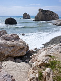 Aphrodite Rock and Beach, Cyprus, Mediterranean, Europe Fotografiskt tryck av Michael Runkel Aphrodite Rock and Beach, Cyprus, Mediterranean, Europe Fotografiskt tryck av Michael Runkel