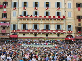 Crowds at El Palio Horse Race Festival, Piazza Del Campo, Siena, Tuscany, Italy, Europe Photographic Print by Christian Kober