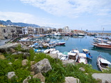 The Harbour of Girne, Northern Cyprus, Cyprus, Mediterranean, Europe Photographic Print by Michael Runkel