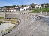 Amphitheatre at Ohrid at Lake Ohrid, UNESCO World Heritage Site, Macedonia, Europe Photographic Print by Michael Runkel