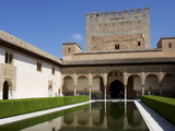 Patio De Los Arrayanes and Comares Tower, Alhambra Palace, Granada, Andalucia, Spain Photographic Print by Jeremy Lightfoot