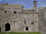 Inside Weobley Castle, Gower, West Glamorgan, Wales, United Kingdom, Europe Photographic Print by Julian Pottage