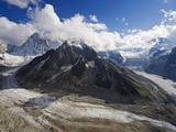 Mer De Glace Glacier, Mont Blanc Range, Chamonix, French Alps, France, Europe Photographic Print by Christian Kober