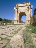Severan Arch (Settimio Severo Arch), Leptis Magna, UNESCO World Heritage Site, Tripolitania, Libya Photographic Print by Sergio Pitamitz
