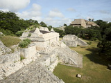The Twin Pyramids, Mayan Ruins, Ek Balam, Yucatan, Mexico, North America Photographic Print by Balan Madhavan