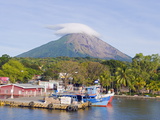 Harbour Below Volcan Concepcion, 1610M, Ometepe Island, Lake Nicaragua, Nicaragua, Central America Photographic Print by Christian Kober