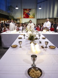 Maundy Thursday Eucharist Celebration in a Catholic Church, Paris, France, Europe Photographic Print