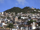 Christ Statue, Taxco, Colonial Town Well Known For Its Silver Markets, Guerrero State, Mexico Photographic Print by Wendy Connett