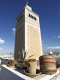 Minaret of the Great Mosque (Jamaa El Zitouna), Medina, UNESCO World Heritage Site, Tunis, Tunisia Photographic Print by Dallas & John Heaton