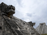 Venus Platform With Kukulkan Pyramid in the Background, Chichen Itza, Yucatan, Mexico Photographic Print by Balan Madhavan