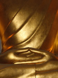 Detail of Mudra, Buddha Statue, Paris, France, Europe Photographic Print