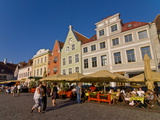 Raekoja Plats (Town Hall Square), Old Town of Tallinn, Estonia, Baltic States, Europe Photographic Print