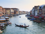 A Gondola Crossing the Grand Canal, Venice, UNESCO World Heritage Site, Veneto, Italy, Europe Photographic Print by Amanda Hall