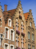 Gothic Buildings on Van Eyck Plaza, Bruges, West Flanders, Belgium, Europe Photographic Print