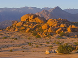 Desert Landscape Near Tafraoute at Sunset, Morocco, North Africa, Africa Photographic Print