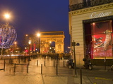 Cartier Store, Champs Elysees, and Arc De Triomphe, Paris, France, Europe Photographic Print by Marco Cristofori