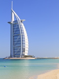 Burj Al Arab Hotel, Jumeirah Beach, Dubai, United Arab Emirates, Middle East Photographic Print by Amanda Hall