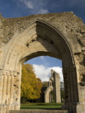 Ruins of Glastonbury Abbey, Glastonbury, Somerset, England, United Kingdom, Europe Photographic Print