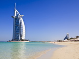 Burj Al Arab Hotel, Jumeirah Beach, Dubai, United Arab Emirates, Middle East Photographic Print by Amanda Hall