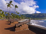 Old Cannons at the Port of St-Denis, La Reunion, Indian Ocean, Africa Photographic Print