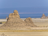 Lac Abbe (Lake Abhe Bad) With Its Chimneys, Republic of Djibouti, Africa Photographie