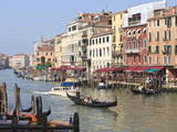 Gondolas on the Grand Canal, Venice, UNESCO World Heritage Site, Veneto, Italy, Europe Photographic Print by Amanda Hall