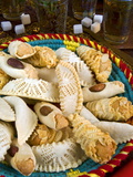Moroccan Biscuits and Mint Tea, Morocco, North Africa, Africa - Fotografik Baskı Moroccan Biscuits and Mint Tea, Morocco, North Africa, Africa - Fotografik Baskı