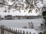 Frozen Pond, Hampstead Heath, London, England, United Kingdom, Europe Photographic Print by Michael Kelly