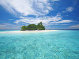 Tropical Island Surrounded By Lagoon, Maldives, Indian Ocean, Asia Photographic Print by Sakis Papadopoulos