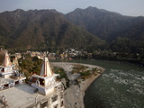 Lakshman Temple Overlooking the Ganges in Rishikesh, Uttarakhand, India, Asia Photographic Print