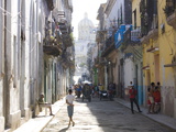 Typical Residential Street in Havana Vieja, Havana, Cuba Photographic Print by Lee Frost