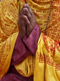 Hindu Prayer in Parmath, Rishikesh, Uttarakhand, India, Asia Photographic Print