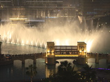 Dubai Fountain, Burj Khalifa Lake, Downtown, Dubai, United Arab Emirates, Middle East Photographic Print by Amanda Hall