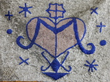Voodoo Pearl Flag, Port-Au-Prince, Haiti, West Indies, Central America Photographic Print