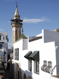 Minaret of the Hammouda Pasha Mosque (Hamouda Pacha Al Mouradi), Medina, Tunis, Tunisia Photographic Print by Dallas & John Heaton