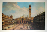 Piazza San Marco in Vendig Samlertryk af Canaletto