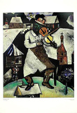 Geigenspieler (gross) Poster von Marc Chagall
