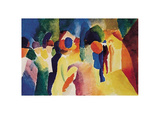 Mit gelber Jacke Posters by Auguste Macke