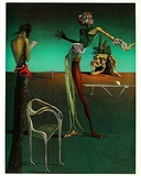 Femme a Tete de roses Print by Salvador Dalí