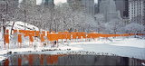 The Gates Skyline im Schneeer Druck Reproductions pour les collectionneurs par Christo 