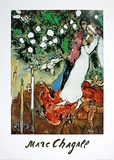 The three candels Poster von Marc Chagall